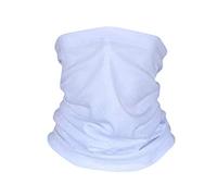 QinMMSPORTS Damen Herren Winter Loop Schal Weichem Fleece Halswärmer Winddicht Ski Maske Schlauchschal Warmer für Skifahren Laufen Radfahren (Weiß, Einheitsgröße)