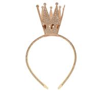 Qinsky Krone Stirnband,Glitzer Haarschmuck Krone Kinderkrone Haarband Glänzende Geburtstagskrone Stirnbänder Haarband Kopfschmuck für Mädchen Geburtstagsfeier Prinzessin Party Haarschmuck