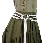 QINZITAO MedievalMoon Design Baumwollseil Gürtel verstellbar Mittelalter Stil Accessoire für Männer Frauen