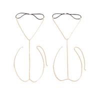 QINZITAO Strass-Bein-Oberschenkel-Kette für Damen, Strand, Körper, Quasten, Kette, Nachtclub-Kette für Frauen, Party, Festival, Nachtclub