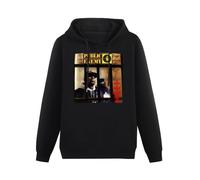QISHUBAO Public Enemy It Takes A Nation of Millions Mens Hoodies Cotton Unisex Black Pullover Sweatshirts XL