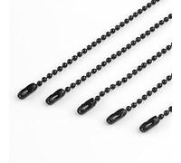 QIUMING 10 Stück Bunte Kugelketten für selbstgemachte Halsketten, Schmuckherstellung, 1,5 mm Perlen, Kugelkette, Halskette mit Anschlüssen, 68 cm