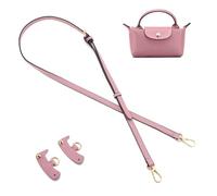 QIUTIMIY Leder-Handtaschengurt, Ersatz-Schultertaschengurte für Longchamp-Geldbörsen, Verstellbarer Crossbody-Schultergurt(Rosa)