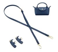 QIUTIMIY Leder-Handtaschengurt, Ersatz-Schultertaschengurte für Longchamp-Geldbörsen, Verstellbarer Crossbody-Schultergurt(Blau)