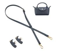 QIUTIMIY Leder-Handtaschengurt, Ersatz-Schultertaschengurte für Longchamp-Geldbörsen, Verstellbarer Crossbody-Schultergurt(Grau)