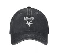 QIYAEUA Falling In Reverse Männer Frauen Baseball Caps Musik Punk Metalcore Distressed Denim Hüte Cap Outdoor Workouts Snapback Cap Geschenk