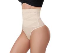 QKEPCY Bauchweg Unterhose Damen Miederhose Hochgeschnitten Shapewear Hose Figurformende Miederpants Stark Formend Nahtlos Shaping Unterwäsche Bauch Weg Hose String