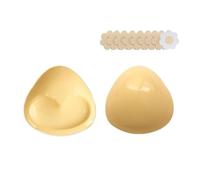 QKEPCY Push Up Pads Damen Trägerloser Silikon BH mit Klebepads Doppelseitig Haftend Wiederverwendbar Wasserdicht und Schweißfest Brustlifting Einlagen (Stil 3)