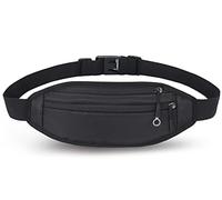 QKUDS Laufgürtel Handy bis 7 Zoll Hüfttasche für Damen Herren Kinder Mädchen Gürteltasche Bauchtasche wasserdichte für Sport Running Joggen Fitnesss Radfahren (Schwarz)