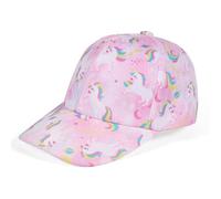 QKURT Mädchen Baseballkappe, Sonnenhut mit niedlichen Cartoon Mustern, Trucker Cap, Sonnenschutz, Strandkappe, Verstellbarer Fischerhut für Kleinkinder, Outdoor Spielhut für 2-8-Jährige