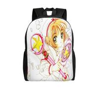 ql753 Card Captor Sakura Rucksäcke, lässige Tagesrucksäcke, Studenten-Büchertasche, bedruckter Schulranzen,