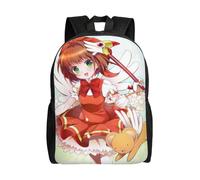 ql768 Card Captor Sakura Rucksäcke, lässiger Tagesrucksack, Studenten-Büchertasche, bedruckter Schulranzen,