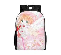 ql849 Card Captor Sakura Rucksäcke, lässige Tagesrucksäcke, Studenten-Büchertasche, bedruckter Schulranzen,