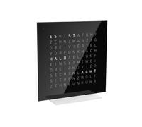 QLOCKTWO Earth 13.5 Pure Edition Black Ice Tea Deutsch