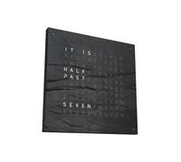 QLOCKTWO Earth 45 Creator´s Edition Metamorphite RAL 9005 Black Englisch