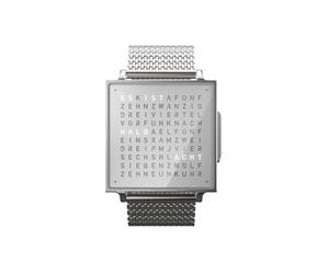 QLOCKTWO W Armbanduhr Normal (17 -22 cm) Fine Steel