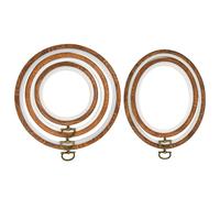 QLOUNI 5er-Pack rechteckige Stickrahmen aus ABS, Kreuzstichrahmen, 5 Zoll, 6 Zoll, 10 Zoll, 12 Zoll, 15 Zoll, Kunststoff, bonbonfarben, Stickrahmen f