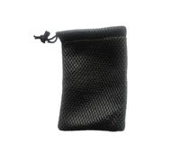 QLXHBOT Kleine Netztaschen, schwarze Nylon-Netz-Kordelzugbeutel, strapazierfähige Kordelzug-Netztasche, kleine Reisesachen, 10 Stück (13 x 9 cm)