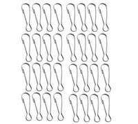 QLXHBOT Mini-Metall-Federhaken, winzige Edelstahl-Karabinerhaken, 1,5 cm, Schlüsselanhänger-Zubehör für Geldbörse, Vorhänge, Schmuckringe, Bastelarbeiten und Ausweise, Schlüsselanhänger, Clip-Teile