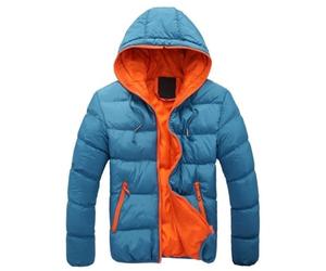 QLXYYFC Herren Jacket Leichte Daunenjacke, Warme Winterjacke, Steppjacke, Winddichte Funktionsjacke, Klein Packbare Outdoorjacke mit Kapuze (Color : Orange, Size : XL)