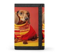 QMKFWT Niedlicher Dackel, lässiger Geldbeutel, Kreditkartenhalter, Premium-Dokumenten-Organizer, Etui für Damen und Herren