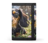 QMKFWT Niedlicher Dackel, lässiger Geldbeutel, Kreditkartenhalter, Premium-Dokumenten-Organizer, Etui für Damen und Herren