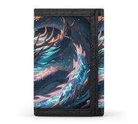 QMKFWT The Dragon Is Soaring Casual Wallet Credit Card Holder Premium Document Organizer Case for Men And Women