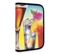 QMNRTK Always Happy Hour Multifunktions-Geldbörse, kompakt, Ausweis, Stronghold Waltlet, Kreditkartenhalter, Geldbörse, Reißverschluss, Ledertasche, RFID-blockierend, Bifold Wallet für Männer und