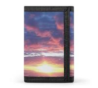 QMNRTK at Morning dreifach gefaltete Geldbörse, schmale Geldbörse, personalisierbar, RFID-blockierend, für Damen und Herren, Einheitsgröße, Stil:, Einheitsgröße