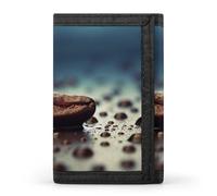 QMNRTK between Raindrops dreifach gefaltete Geldbörse, schlanke Brieftasche, personalisierbar, RFID-blockierend, für Damen und Herren, Einheitsgröße, Stil:, Einheitsgröße