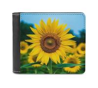 QMNRTK Beutiful Sonnenblumen-Ledergeldbörse für Herren und Damen, RFID-blockierend, extra Kapazität, ultrastarke Nähte, schlanke Geldscheinfach mit 8 Kartenfächern, Stil, Einheitsgröße, Stil:,