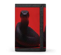 QMNRTK Black Eyed Snake dreifach gefaltete Geldbörse, schmale Geldbörse, personalisierbar, RFID-blockierend, für Damen und Herren, Einheitsgröße, Stil:, Einheitsgröße