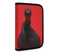 QMNRTK Black Eyed Snake Multifunktions-Geldbörse für Ausweis, Stronghold Waltlet, Kreditkartenhalter, Geldbörse, Reißverschluss, Ledertasche, RFID-blockierend, Bifold Wallet für Männer und Frauen,