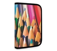 QMNRTK Bunte Bleistifte, multifunktional, kompakt, Ausweis, Stronghold Waltlet, Kreditkartenhalter, Geldbörse, Reißverschluss, Lederetui, RFID-blockierend, Bifold Wallet für Männer und Frauen, Stil,