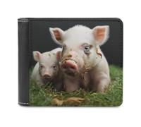 QMNRTK Cleanest Animals Ledergeldbörse für Männer und Frauen, RFID-blockierend, extra Kapazität, ultrastarke Nähte, schlanke Geldscheinfach mit 8 Kartenfächern, Stil, Einheitsgröße, Stil:,