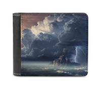 QMNRTK Dark Cloud Geldbörse aus Leder für Herren und Damen, RFID-blockierend, extra Kapazität, ultrastarke Nähte, schlanke Geldscheinfach mit 8 Kartenfächern, Stil, Einheitsgröße, Stil:, Einheitsgröße