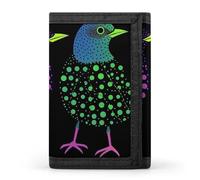 QMNRTK Dreifach gefaltete Geldbörse in Tierform, schmale Geldbörse, personalisierbar, RFID-blockierend, für Damen und Herren, Einheitsgröße, Stil:, Einheitsgröße