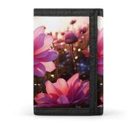 QMNRTK Dreifach gefaltete Geldbörse mit Blumenmuster, schlanke Brieftasche, personalisierbar, RFID-blockierend, für Damen und Herren, Einheitsgröße, Stil:, Einheitsgröße