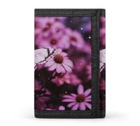 QMNRTK Dreifach gefaltete Geldbörse mit Schmetterlingsmotiv, schmale Geldbörse, personalisierbar, RFID-blockierend, für Damen und Herren, Einheitsgröße, Stil:, Einheitsgröße