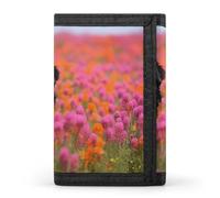 QMNRTK Dreifach gefaltete Geldbörse mit schwarzen und weißen Streifen, schmale Brieftasche, personalisierbar, RFID-blockierend, für Damen und Herren, Einheitsgröße, Stil:, Einheitsgröße