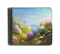 QMNRTK Eggs Spring Ledergeldbörse für Männer und Frauen, RFID-blockierend, extra Kapazität, ultrastarke Nähte, schlanke Geldscheinfach mit 8 Kartenfächern, Stil, Einheitsgröße, Stil:, Einheitsgröße