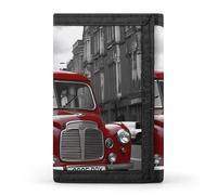 QMNRTK England-Auto-Geldbörse, dreifach gefaltet, schmal, personalisierbar, RFID-blockierend, für Damen und Herren, Einheitsgröße, Stil:, Einheitsgröße