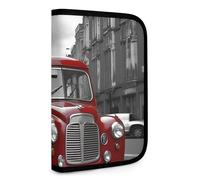 QMNRTK England Multifunktionale kompakte Geldbörse für Ausweis, Waltlet, Kreditkartenhalter, Geldbörse, Reißverschluss, Lederetui, RFID-blockierend, Bifold Wallet für Männer und Frauen, Stil,