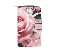 QMNRTK Floral3 Kreditkartenetui, RFID-blockierend, schmal, faltbar, echtes Leder, minimalistische Vordertasche, Geldbörse, Schlüsselanhänger, Geldbörse für Damen und Herren, Stil, 19,7 x 11 x 3,5 cm,