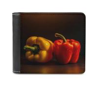 QMNRTK Geldbörse aus Chili-Pfeffer-Leder, faltbar, für Herren und Damen, RFID-blockierend, extra Kapazität, ultrastarke Nähte, schlanke Geldscheinfach mit 8 Kartenfächern, Stil, Einheitsgröße, Stil:,