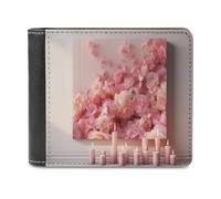 QMNRTK Geldbörse aus Leder mit bemalten Blumen, für Herren und Damen, RFID-blockierend, extra Kapazität, ultrastarke Nähte, schlanke Geldscheinfach mit 8 Kartenfächern, Stil, Einheitsgröße, Stil:,