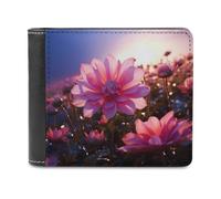 QMNRTK Geldbörse aus Leder mit Blumenmuster, für Herren und Damen, RFID-blockierend, extra Kapazität, ultrastarke Nähte, schlanke Geldscheinfach mit 8 Kartenfächern, Stil, Einheitsgröße, Stil:,