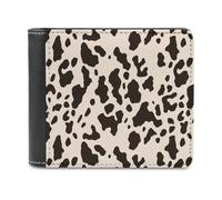 QMNRTK Geldbörse aus Leder mit Kuhmuster, für Herren und Damen, RFID-blockierend, extra Kapazität, ultrastarke Nähte, schlanke Geldscheinfach mit 8 Kartenfächern, Stil, Einheitsgröße, Stil:,