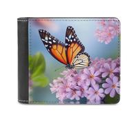 QMNRTK Geldbörse aus Leder mit Schmetterlingsmotiv für Damen und Herren, RFID-blockierend, extra Kapazität, ultrastarke Nähte, schlanke Geldscheinfach mit 8 Kartenfächern, Stil, Einheitsgröße, Stil:,