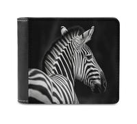 QMNRTK Geldbörse aus Zebra-Leder für Herren und Damen, RFID-blockierend, extra Kapazität, ultrastarke Nähte, schlanke Geldscheinfach mit 8 Kartenfächern, Stil, Einheitsgröße, Stil:, Einheitsgröße